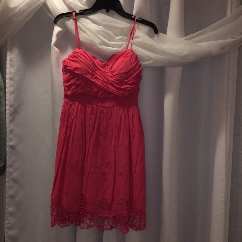 Pink Spaghetti Strap Dress